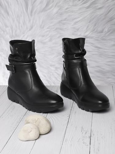 ELLE Women Boot,Black,UK-6