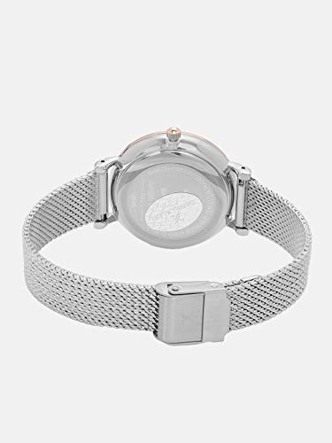 Daniel Klein Metal Analog White Dial Women's Watch-Dk12058-5