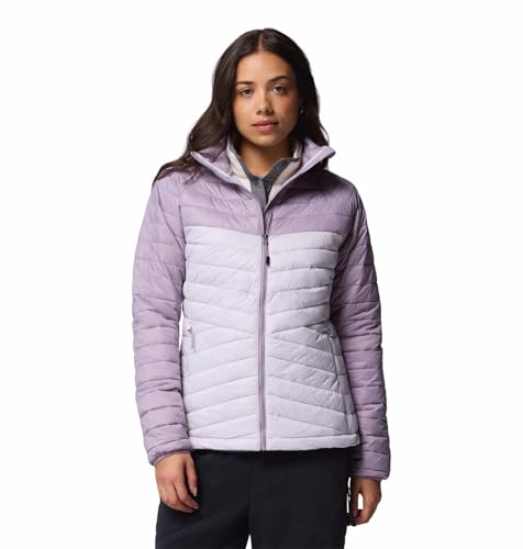 Columbia Women Purple OmniShield Powder Pass Down Jacket, 2XL