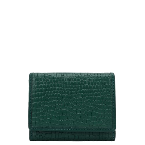 Da Milano Premium Leather Wallet for Women | Multi Compartment Travel Wallet - Green (10028E)