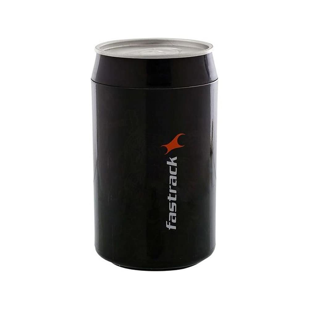 Fastrack Mens Analog Black Dial Black Band Silicone Watch