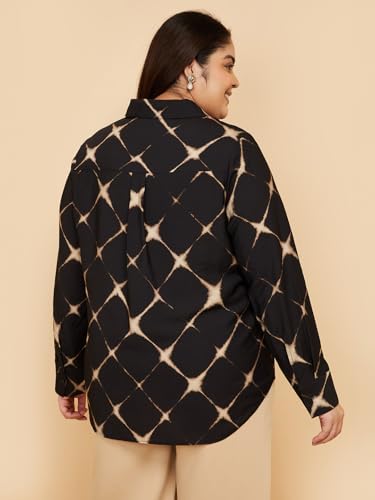 Max Women Printed Shirt (Black_6XL)
