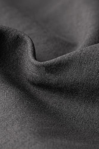 Louis Philippe Men Grey Slim Fit Solid Flat Front Formal Trousers