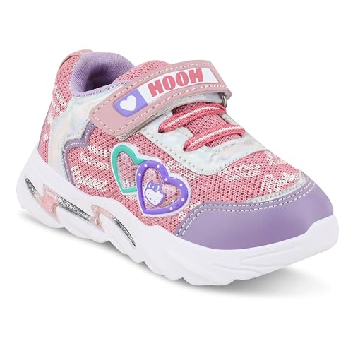HOOH Premium Comfortable Breathable Shoes for Girls, Versatile, Classy Touch (Purple, UK Footwear Size System, Big Kid, Numeric, Medium, 3)