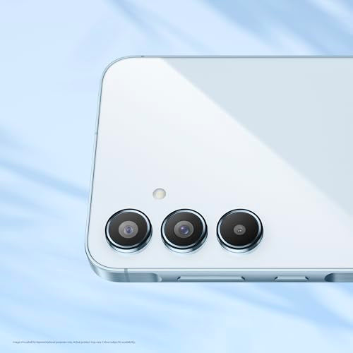 Samsung Galaxy A55 5G (Awesome Iceblue, 8GB RAM, 256GB Storage) | Metal Frame | 50 MP Main Camera (OIS) | Nightography | IP67 | Corning Gorilla Glass Victus+ | sAMOLED with Vision Booster