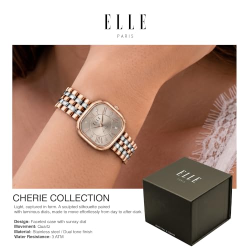 ELLE Women's Watch Cherie Grey Square Dial EL-CH-Gry