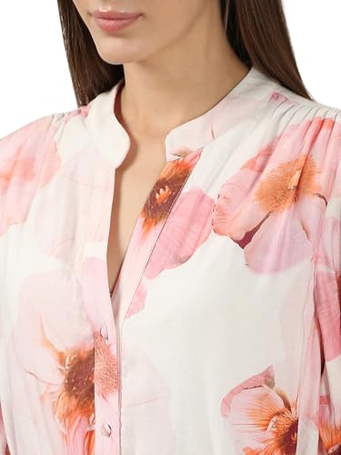 VERO MODA Women's Fit and Flare White Dress