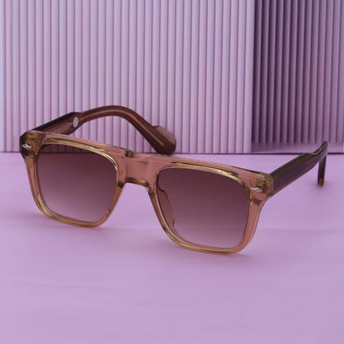 Carlton London Brown Toned with Polycarbonate UV Protected Lens Rectangle Sunglass for women