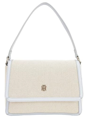 Tommy Hilfiger Solid Blue Polyester Handbag