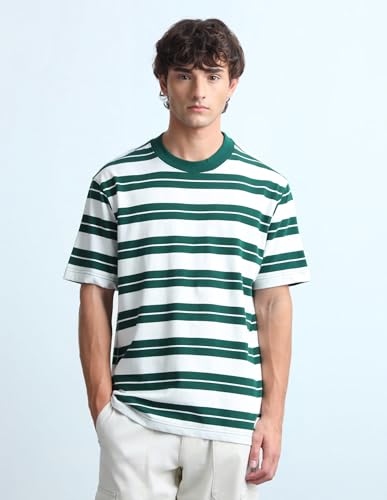 Horizontal Striped Relaxed Fit T-Shirt