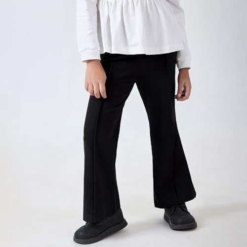 Hopscotch Girls White Full Sleeves 2-Pc Plaid Cotton Pants Set For Age (3-4 Years)