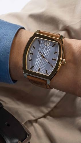 GUESS Punctual Blue Tonneau Dial Analog Men's Watch - GW0706G2