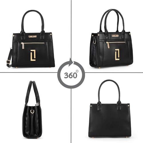 Lavie Luxe Women's Sasha Medium Satchel Bag for Women | Satchel Handbag for Work | Ladies purse | Stylish Shoulder Bag | Gift for Women