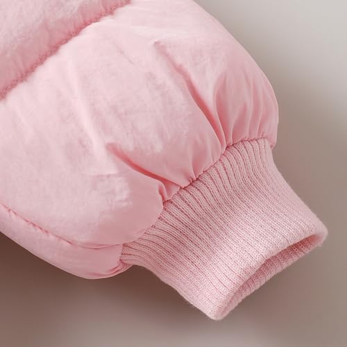 Hopscotch Girls Full Sleeves Solid Print Pink Long Coats For Ages (3-4 Years)