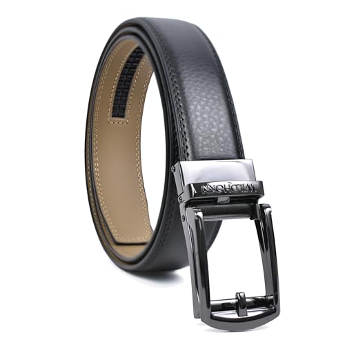 WildHorn Men's Genuine Leather Belt for Men| Premium Auto-Lock Buckle | Adjustable up to 48” | Formal & Casual Wear | Micro-Adjust Fit | Stylish Gift Box Included