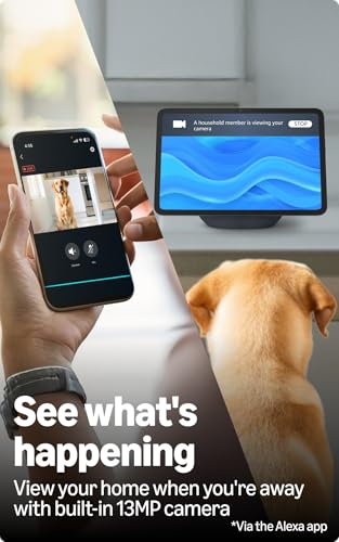 Amazon Echo Show 11 (newest model), vibrant 11" Full HD display with spatial audio & Alexa, new sleek design, smart home controls, 2x bass speaker, 13 MP camera, bluetooth, Glacier White