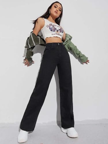 KOTTY Women’s Structured High Rise Wide Fit Denim-X4_KTTLADIESJEANS1004S