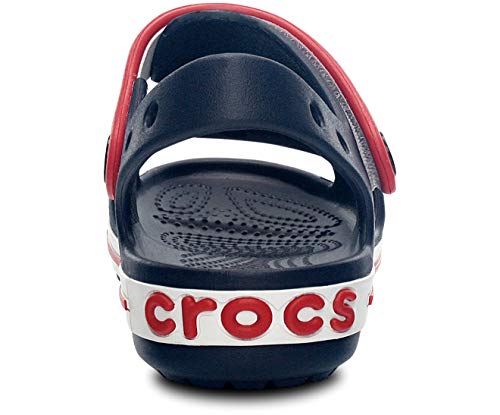 Crocs Unisex Kids Crocband Sandal Kids Croslite Navy/Red Sandal | 5 UK |