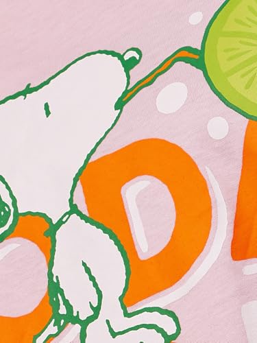 Max URB_N Women Peanuts Print Oversized T-Shirt (Pink_XL)