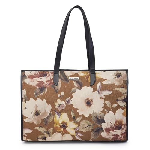 Caprese Poppy tote medium Olive Floral Handbag