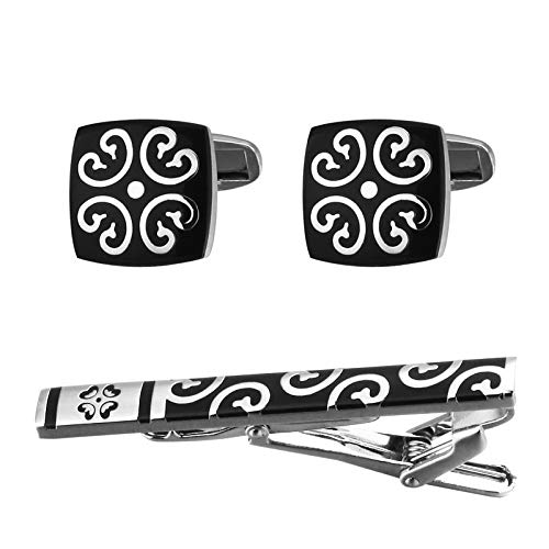 Yellow Chimes Cufflinks and Ties for Men Class Defining Collection Tie Pin and Cuff Links Set Copper Cufflink for Men and Boy's Valentine Gift for Boys