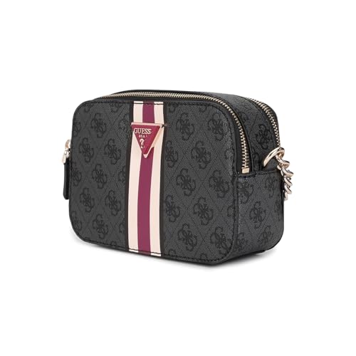 Guess Women Grey Printed Crossbody Camera Bag