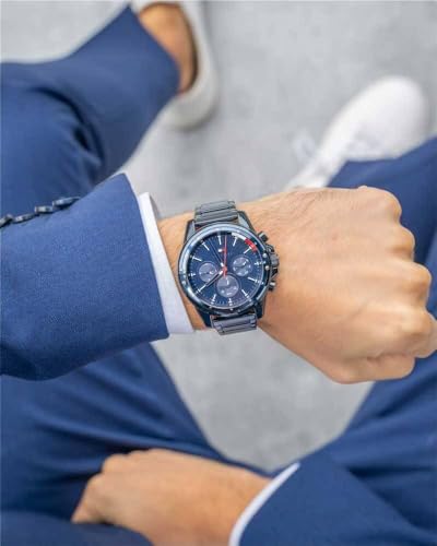 Tommy Hilfiger Mason Blue Steel Men's Multi-Function Watch 1791789