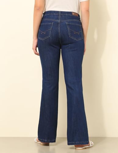U.S. POLO ASSN. High Rise Bootcut Jeans (UWSS25JEN318_Blue_34)