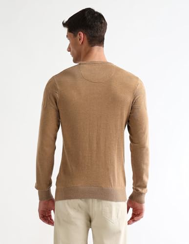 Arrow Men's Textured Regular Fit Sweater