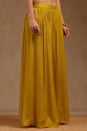 Soch Women's Chinon Salwar Suit Set (FWA5CD22220_Mustard