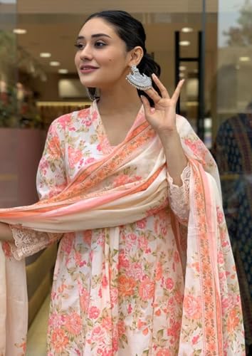 Cicica Salwar Suits For Women's | Anarkali Suit | Kurta With Pant & Dupatta For Women | Cotton Kurti Set For Woman | Kurtis With Palazzo & Dupattas | Ethnic Motifs | Wedding