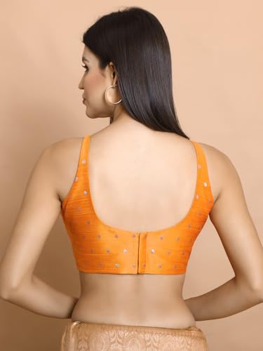 Yellow Brocade Readymade Blouse