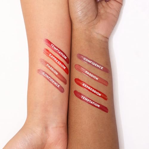 Lamel Hydrating Lip tint Stain -Temptation, lip tint, High-Shine Glossy Finish, Long-Lasting 8-Hour Wear, Lightweight Non-Sticky Lip Tint, Precision Applicator, Natural Tint Effect, lip tint gloss, 2.7 gm