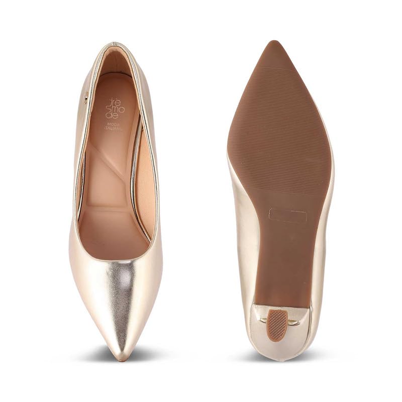 tresmode 239-HANGER Gold Women Pumps EU/36 UK/3