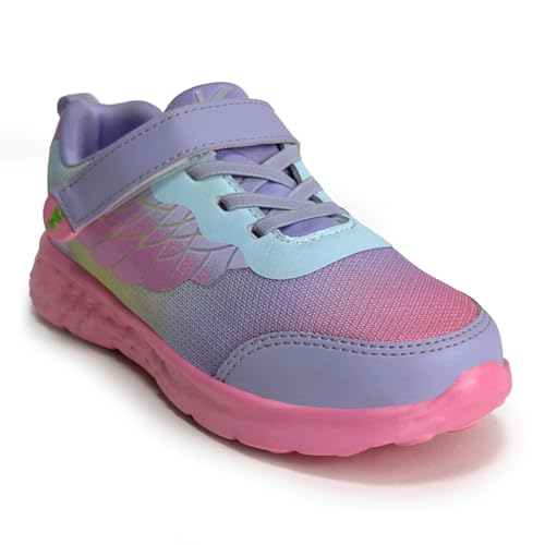 KazarMax Hopits Pink Purple Surge Lightweight Sneakers Shoes for Kids Girls-13 Kids UK