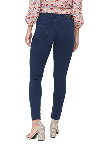 Allen Solly Women's Slim Fit Jeans (AHDNCSSPS21180_Blue_72)