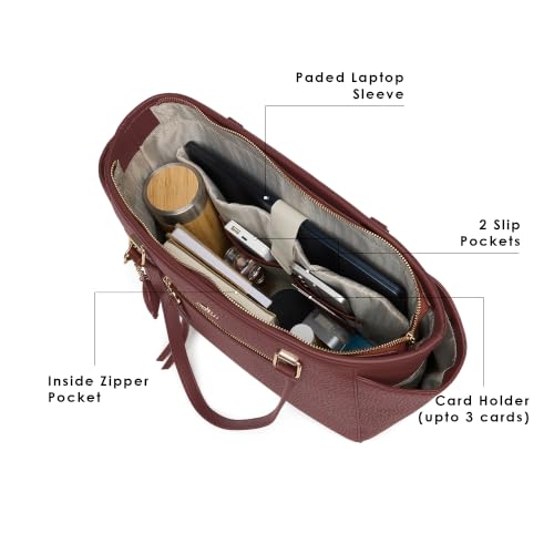 Akiki London Women's Cambridge Tote Handbag | Upto 15 Inch Laptop | Tote Bag for Work | Ladies Purse | Stylish Shoulder Bag | Gift for Women