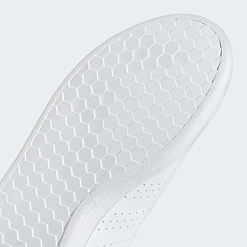 Adidas Men Synthetic Advantage Base Tennis Shoes, FTWWHT/FTWWHT/SHANAV, UK-8.5