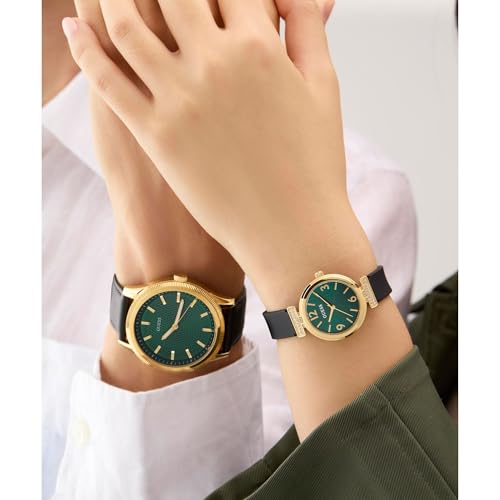 Guess Round 28mm Green Dial Analog Women Watch - GW0912L4