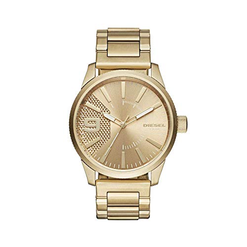 Diesel Men's Rasp DZ1761 Gold Stainless-Steel Japanese Quartz Fashion Watch