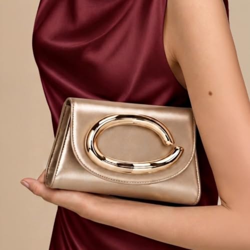 Lino Perros Texas Ellipse Gold Clutch