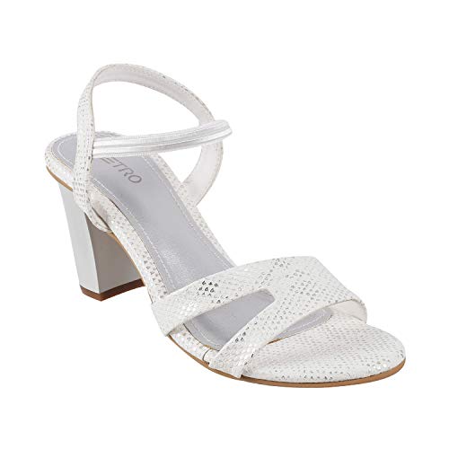 Metro Womens Synthetic White Sandals (Size (3 UK (36 EU))