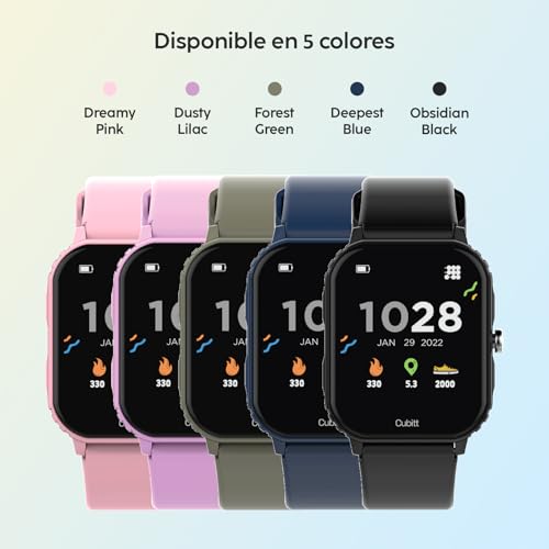 Cubitt Teens Smartwatch, 1.85” Touchscreen Fitness Tracker – Forest Green