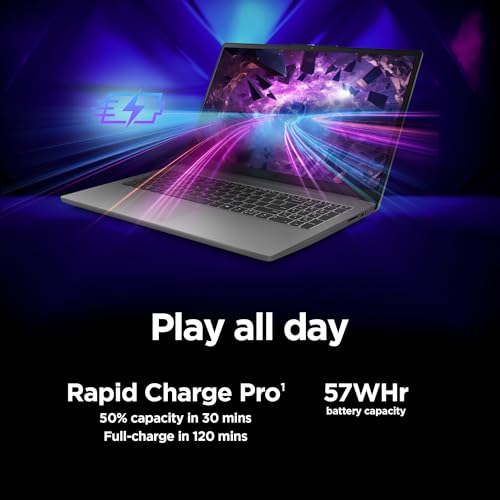 Lenovo LOQ Essential – AI-Powered Student Gaming Laptop - Intel® Core™i5-12450HX - 15.6" FHD IPS Display – 144Hz Refresh Rate – NVIDIA® GeForce RTX™ 4050 – 8GB Memory – 512GB SSD Storage – Luna Grey