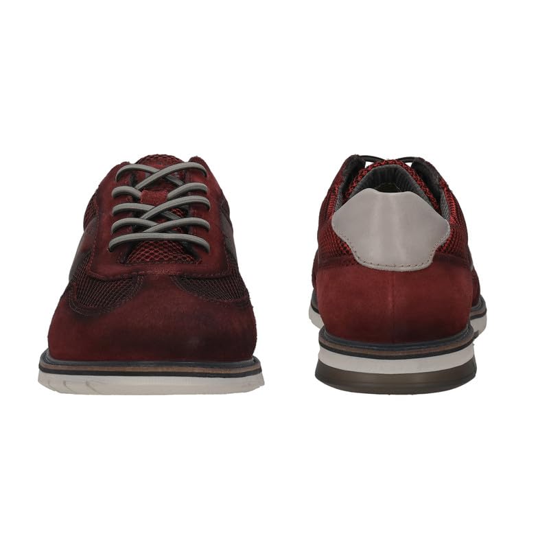 Bugatti Simone Comfort Dark Red Men's Wide Sneakers - UK 6