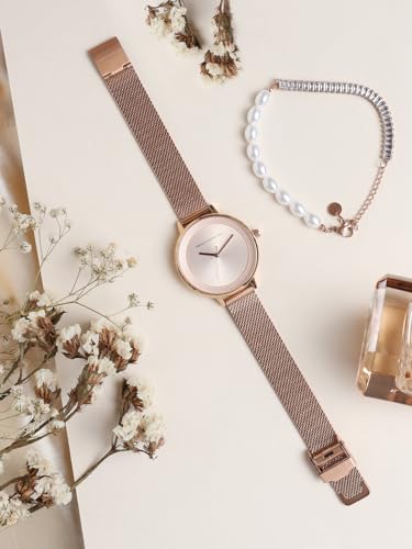 French Connection Analog Rose Gold Dial Women's Watch-FCJPR01