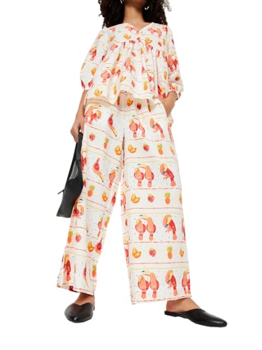 Max Women's Regular Palazzo (TP55009_Off White