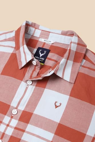 Boys Red Check Casual Shirt