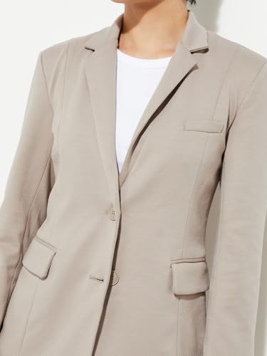 Max URB_N Women Solid Single-Breasted Blazer (Black_XXL)