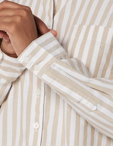 Pure Cotton Striped Oversized Shirt